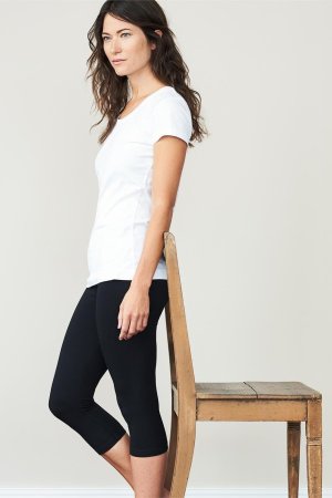 leggings 3/4-längd svarta livingcrafts modell