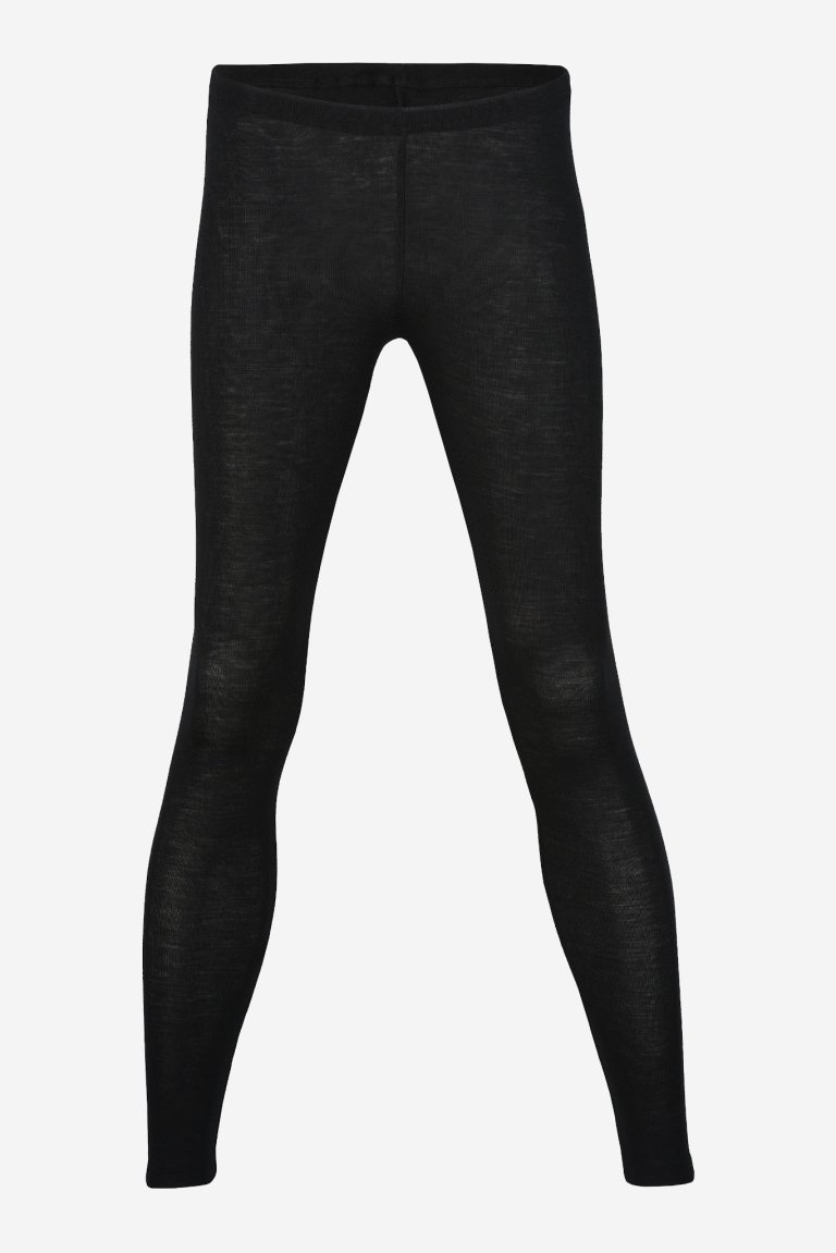 leggings ull/silke svart