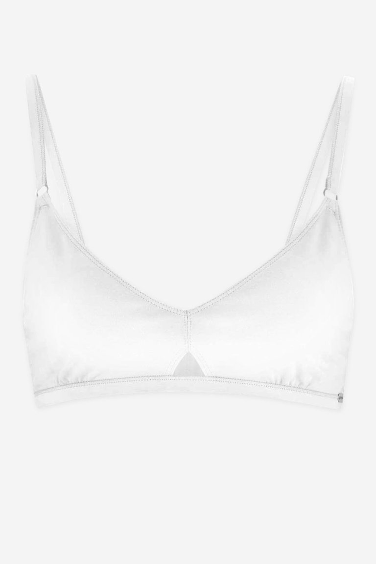 triangel-bh bomull vit ekologisk