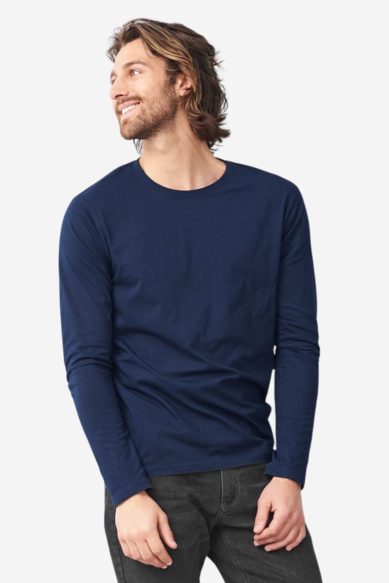 ekologisk tröja långärmad frank grön modell