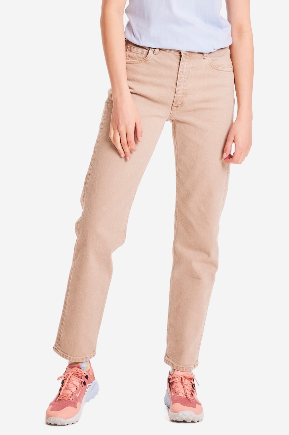twillbyxor naturfärgade stella beige