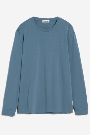ekologisk tröja långärmad paanos blå