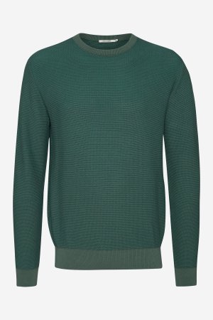 ekologisk tröja stickad shade morkgrön