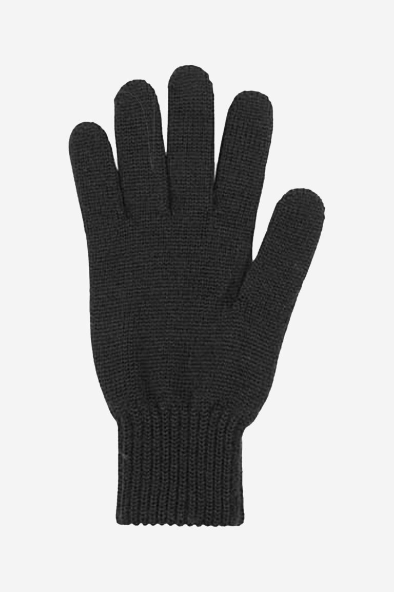ekologiska handskar ull unisex svart