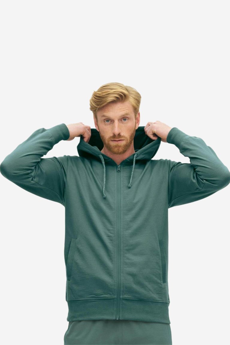 ekologiskt joggingset herr grön modell