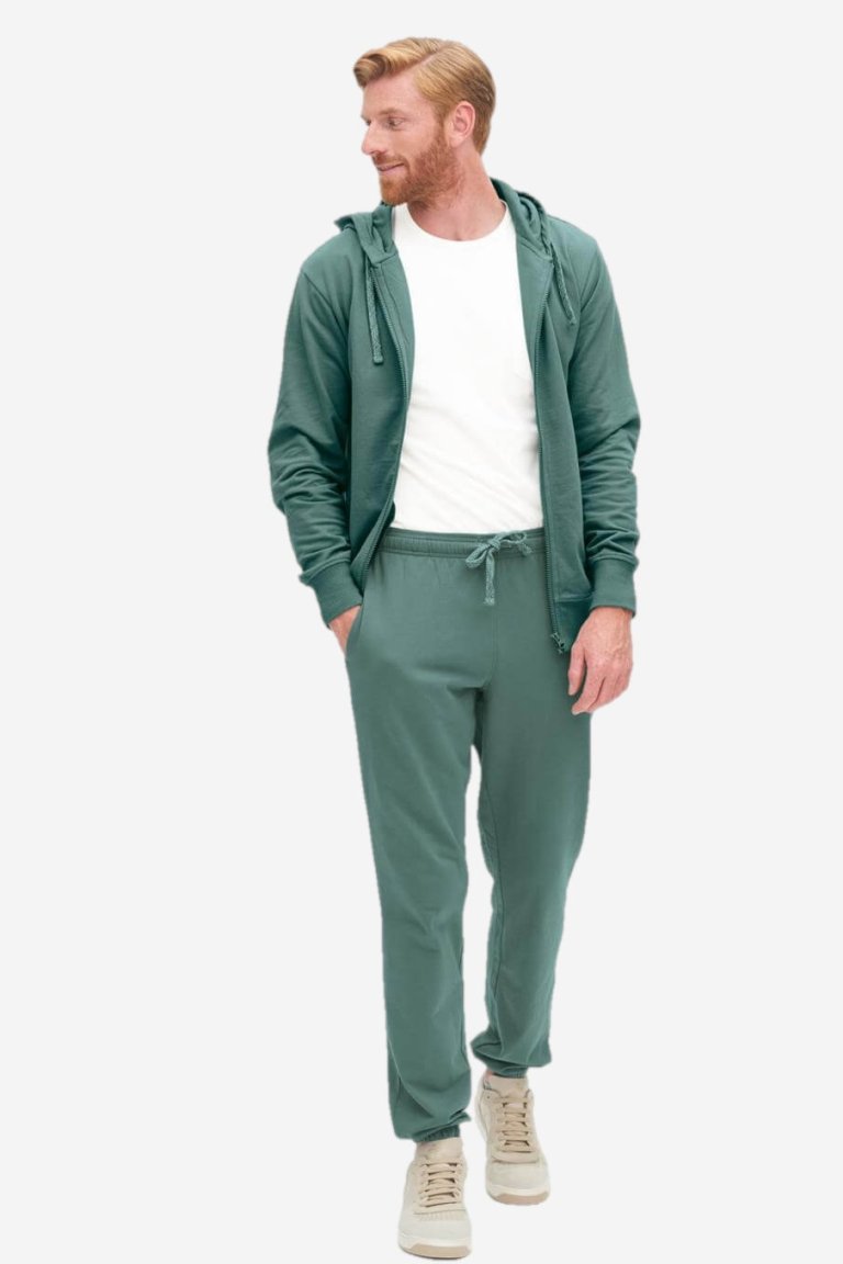 ekologiskt joggingset herr grön modell