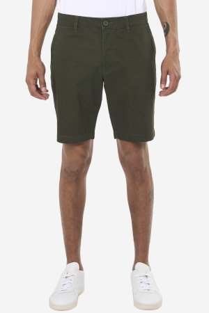 ekologiska twillshorts herr khakigrön modell