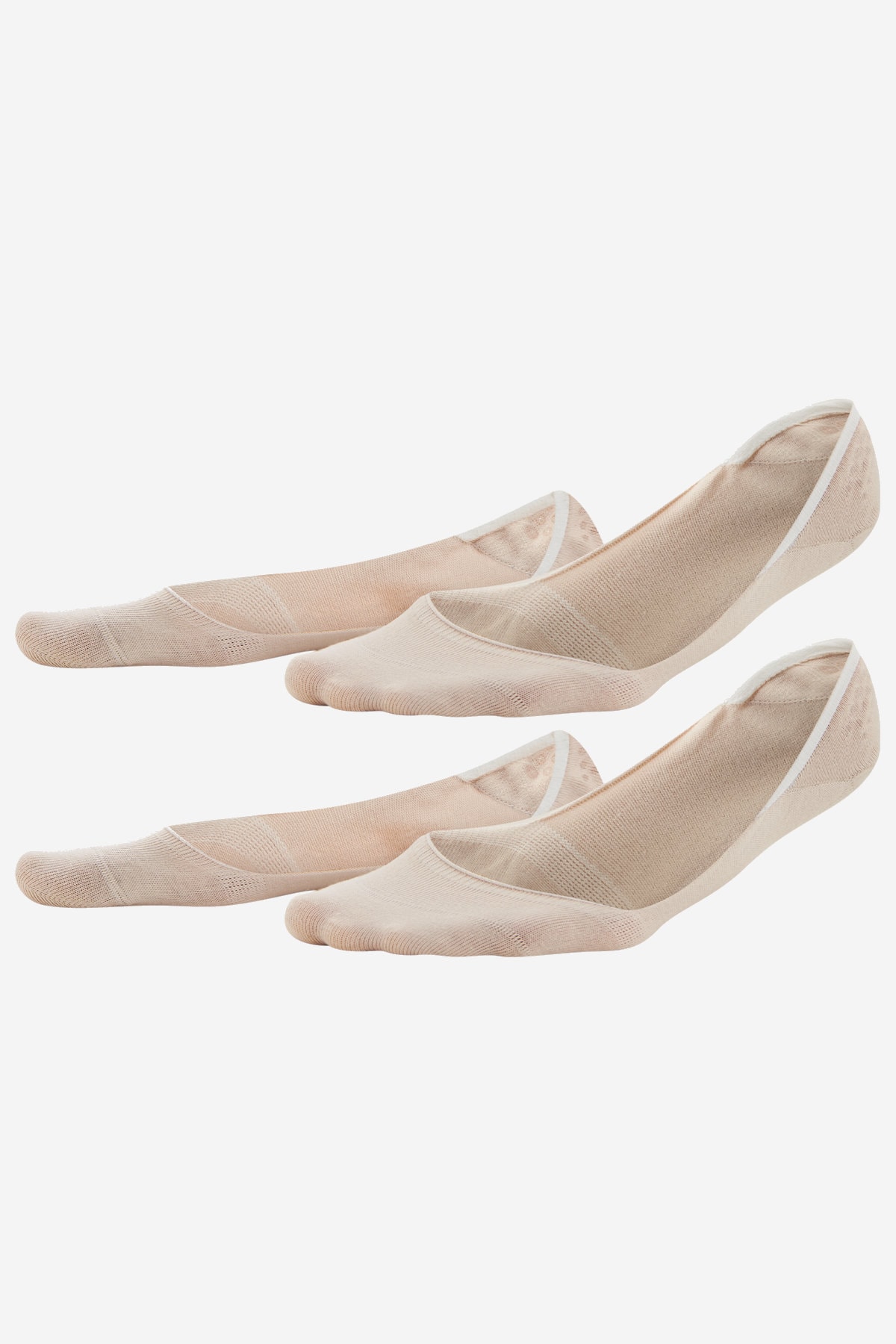 ekologiska footlets strumpor galla 2-pack beige