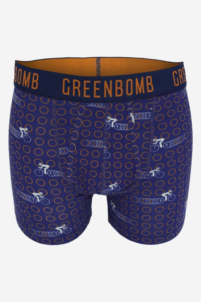 kalsonger boxer racercykel blå/orange
