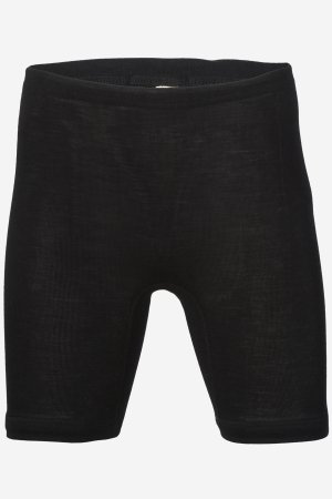 ekologisk boxertrosa lång ull/silke svart