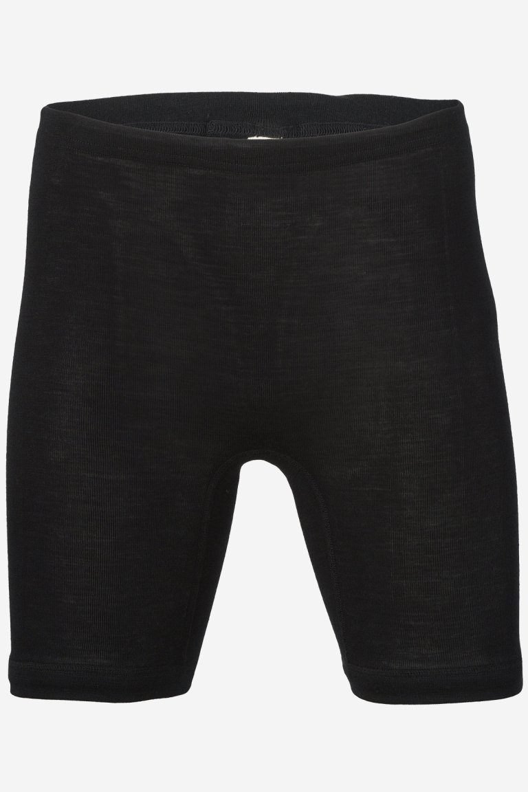 ekologisk boxertrosa lång ull/silke svart