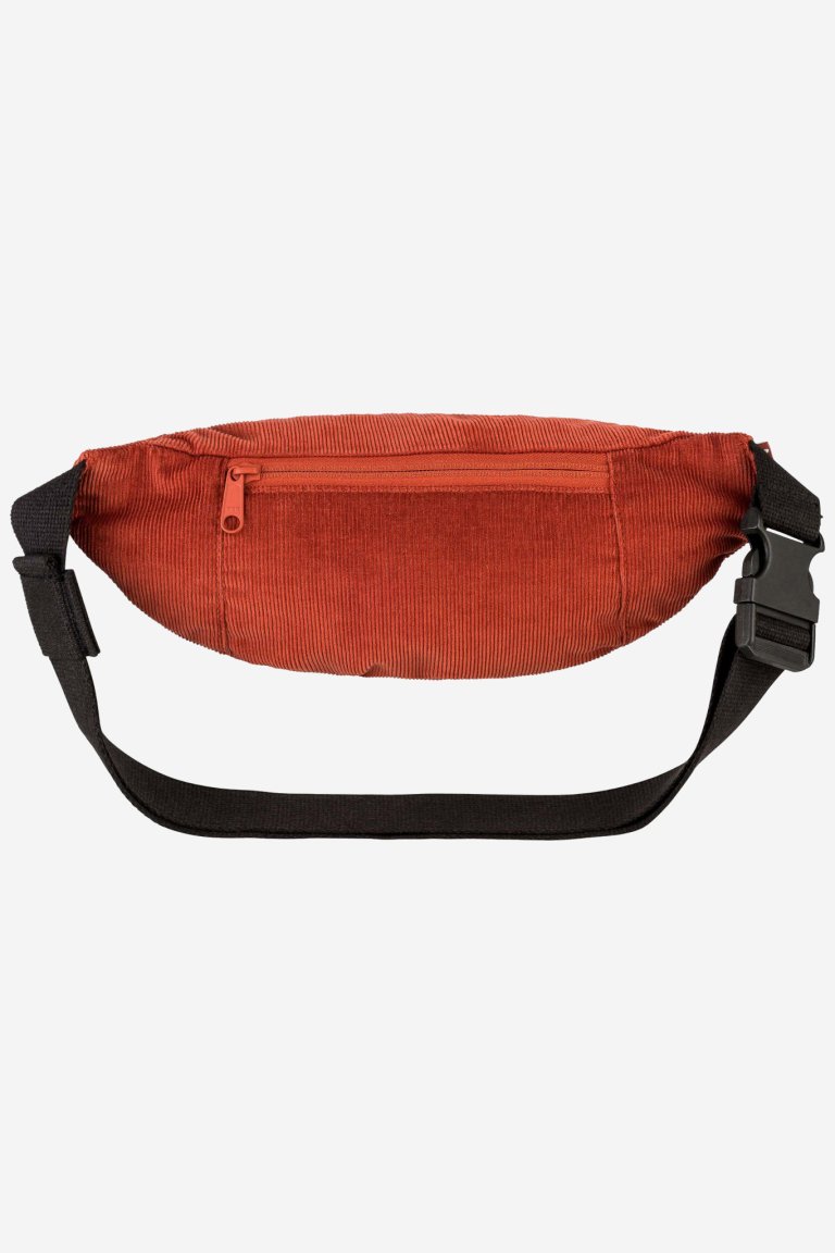 ekologisk midjeväska bhavin tegelröd baksida