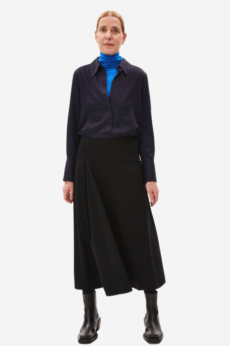 ekologisk kjol a-formad avaa-lou svart modell helbild