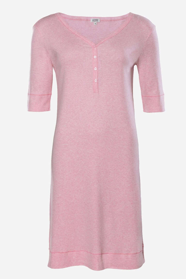 ekologiskt nattlinne halvärm retieba rosamelerad