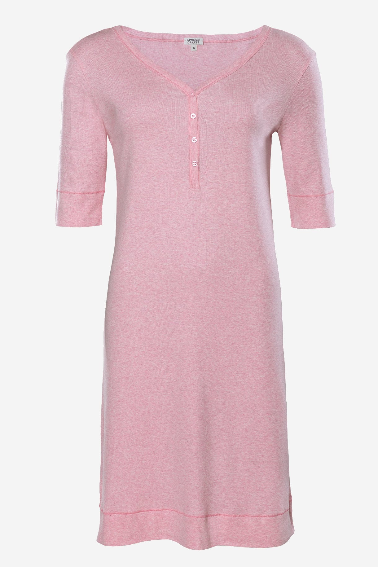 ekologiskt nattlinne halvärm retieba rosamelerad