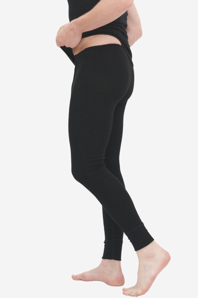 ekologiska långkalsonger jonathan svart modell sidan