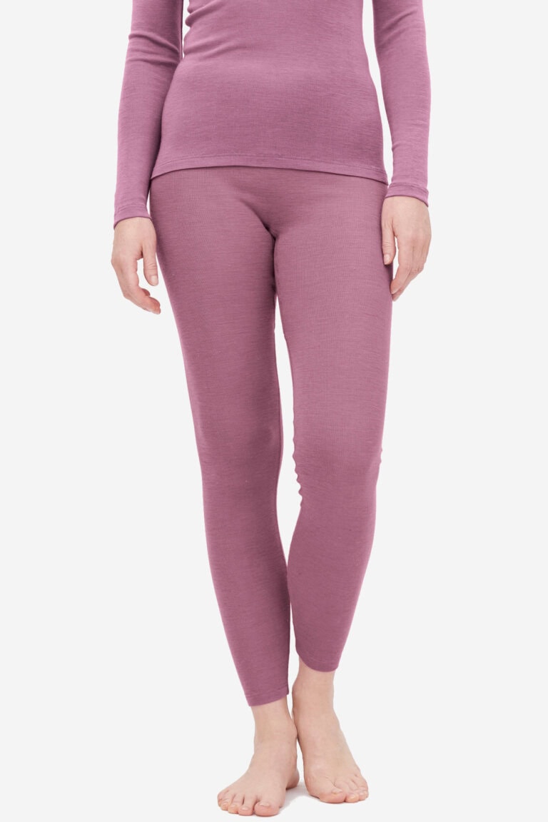 ekologiska leggings ull/silke fenja rosa modell