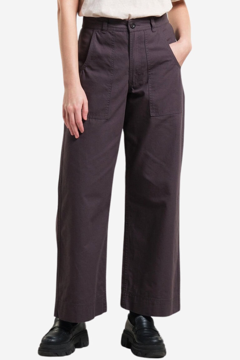 ekologiska workwear byxor canvas vara svart modell