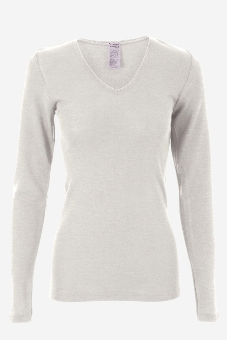 ekologisk undertröja ull/silke felicia naturvit