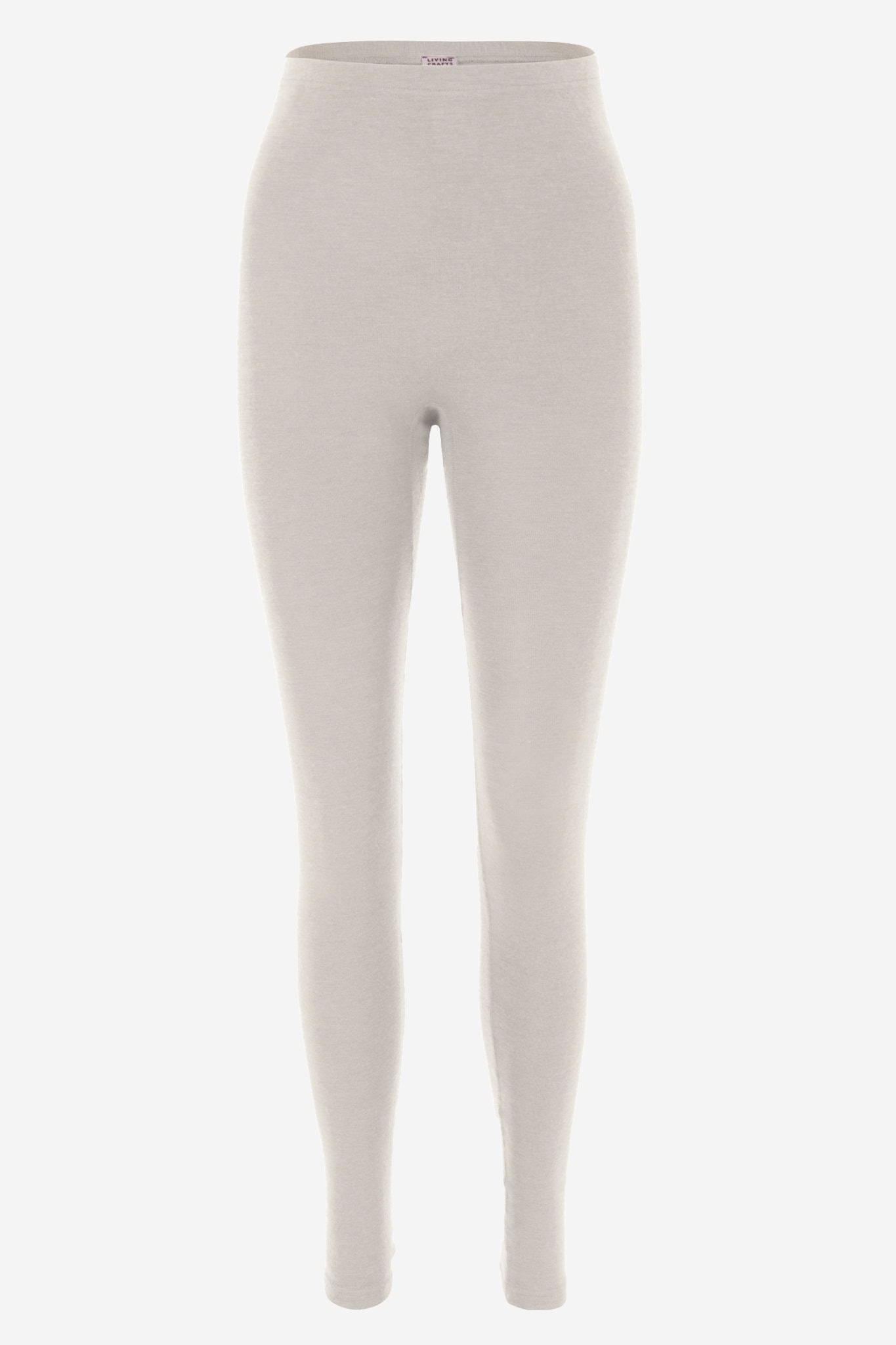 ekologiska leggings ull/silke fenja naturvit