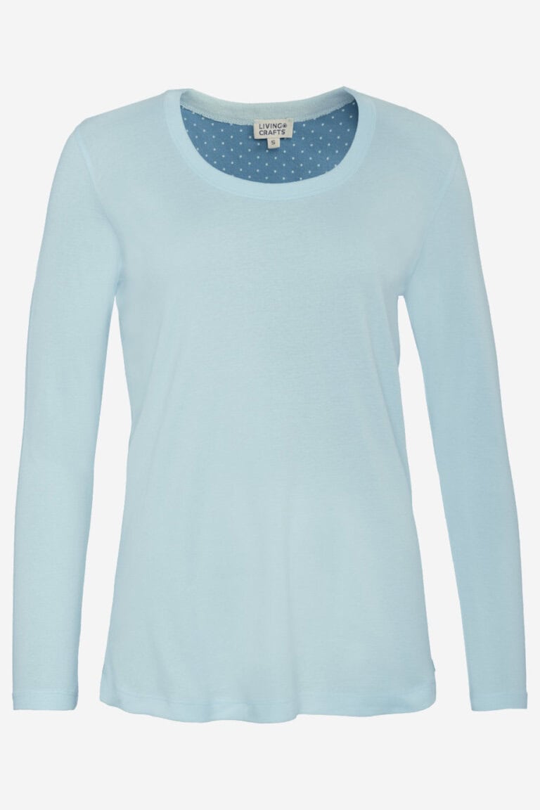 ekologisk nattröja dam salisa blå