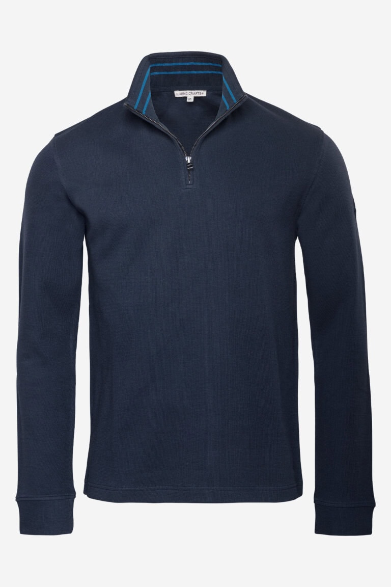 ekologisk troyer tröja zedrik mörkblå